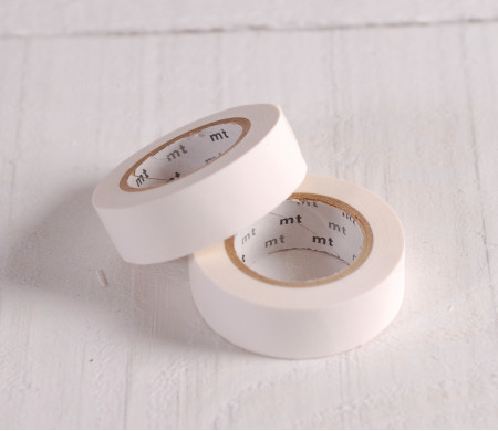 Washi tape blanc mat